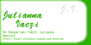 julianna vaczi business card
